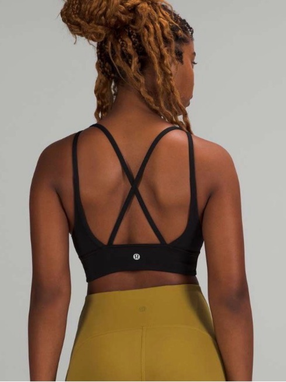Lululemon In Alignment Longline Bra B/C Cup Black size 6